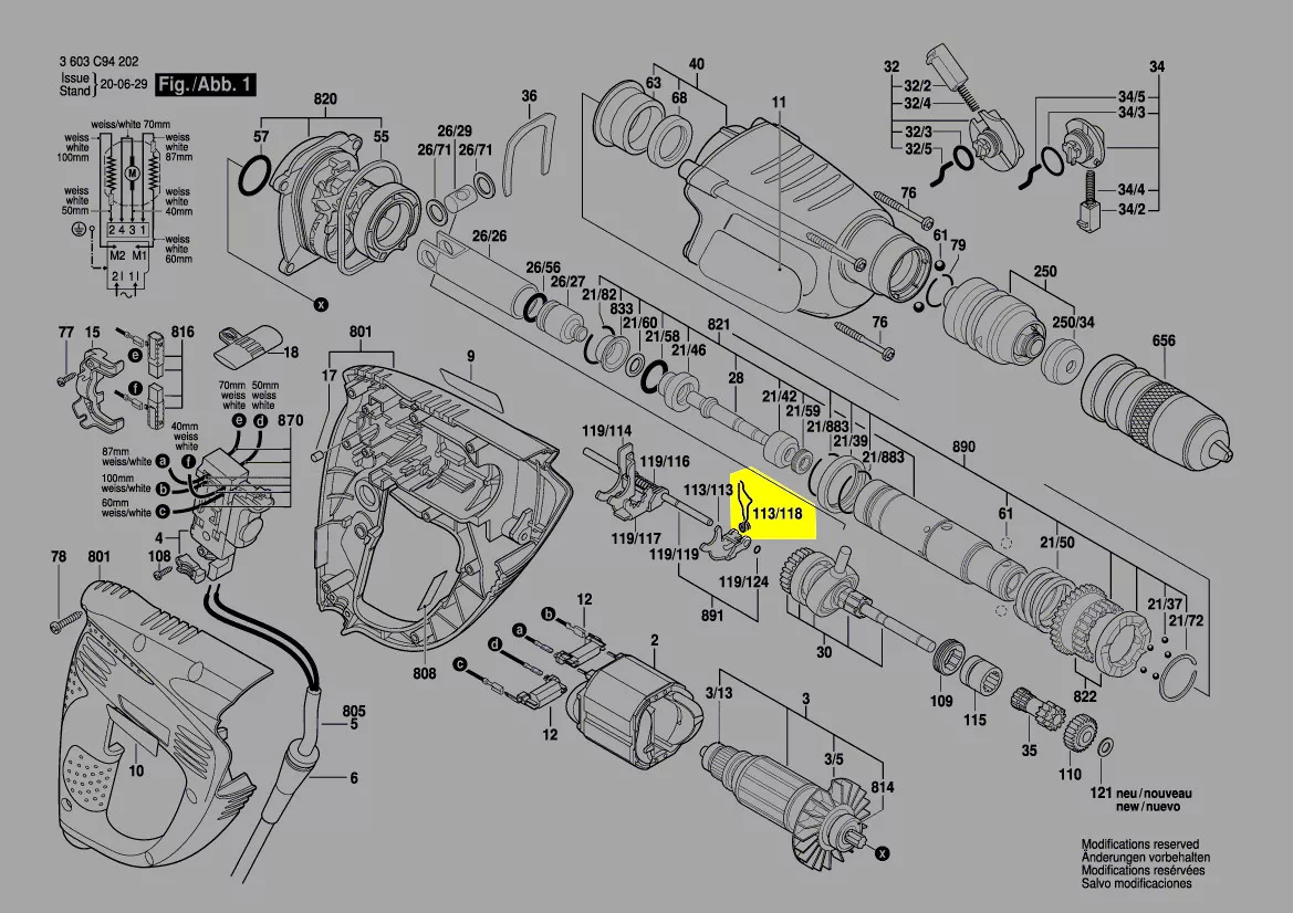 Ressort réf. 1 614 651 020 Bosch